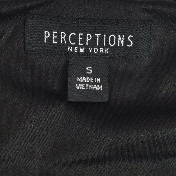 PERCEPTIONS Sleeveless Striped Dress Pleat Detail - Picture 5 of 8